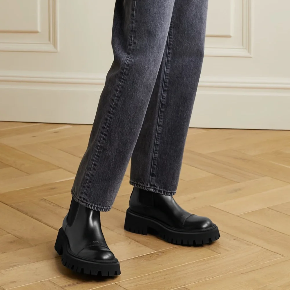 Balenciaga | Shoes | Balenciaga Tractor 2mm Boot In Black | Poshmark
